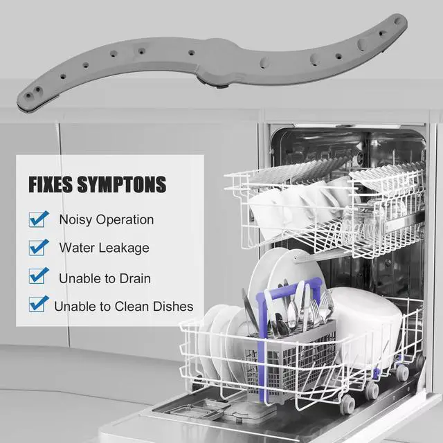 Alt view image 4 of 7 - WD22X33499 Dishwasher Spray Arm Replacement compatible with GE WD22X27724 AP7219298