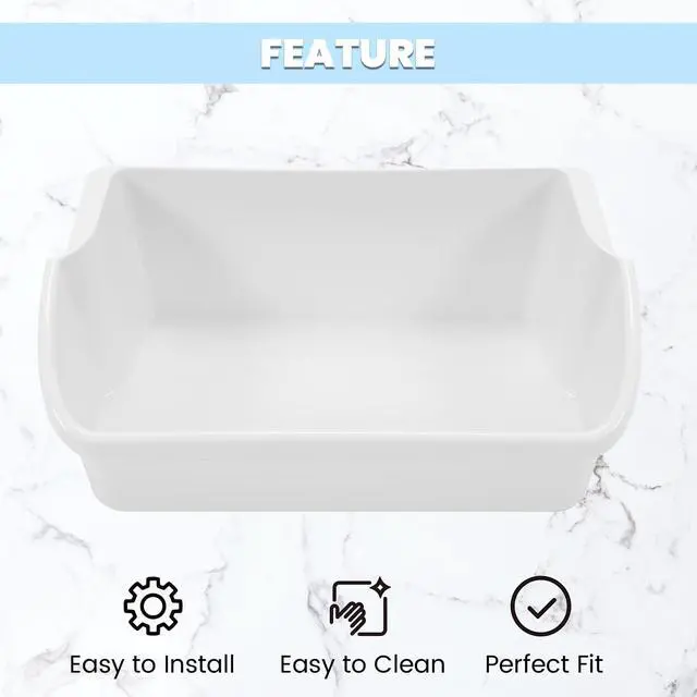 Alt view image 4 of 7 - 240324501 AP2115782 Refrigerator Door Shelf Compatible with Frigidaire Kenmore Electrolux Refrigerator Door Bin 890978 AH429766 EA429766 PS429766 Replacement only White 1PC