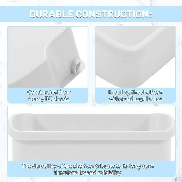 Alt view image 6 of 7 - 240324501 AP2115782 Refrigerator Door Shelf Compatible with Frigidaire Kenmore Electrolux Refrigerator Door Bin 890978 AH429766 EA429766 PS429766 Replacement only White 1PC