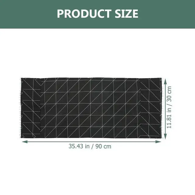 Alt view image 2 of 7 - Refrigerator Dust Cover with Pockets | 35.43X11.81In Protective Cover Scarf for Fridge Washing Machine Dryer Top Appliance Dustproof