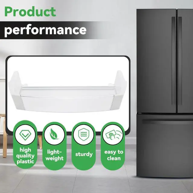 Alt view image 3 of 7 - WR71X10409 Replacement Refrigerator Door Shelf Bin Compatible with GE Refrigerator Replacement for AP3185150 945716 AH651958 EA651958 PS651958 B001E0P87U Gal Bin Ff Asm Clear+White