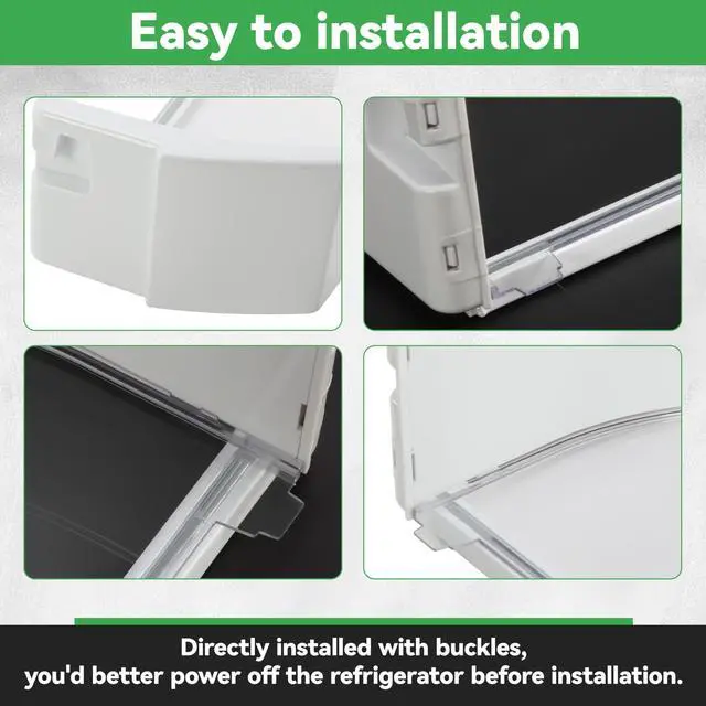 Alt view image 6 of 7 - WR71X10409 Replacement Refrigerator Door Shelf Bin Compatible with GE Refrigerator Replacement for AP3185150 945716 AH651958 EA651958 PS651958 B001E0P87U Gal Bin Ff Asm Clear+White