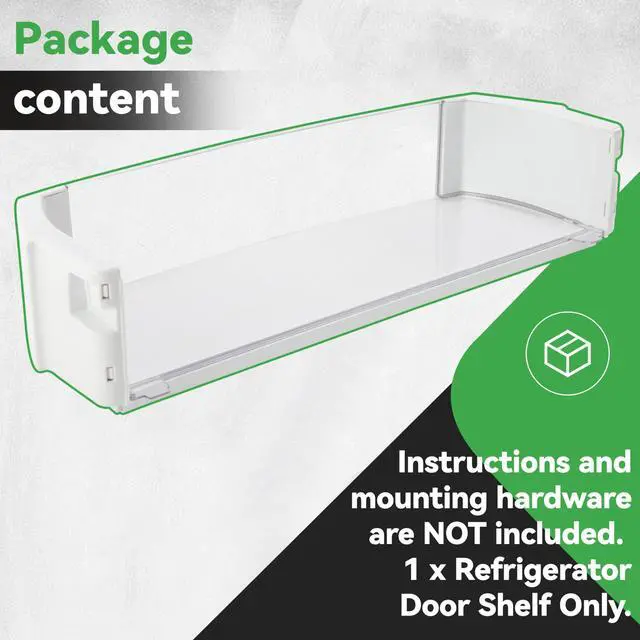 Alt view image 7 of 7 - WR71X10409 Replacement Refrigerator Door Shelf Bin Compatible with GE Refrigerator Replacement for AP3185150 945716 AH651958 EA651958 PS651958 B001E0P87U Gal Bin Ff Asm Clear+White