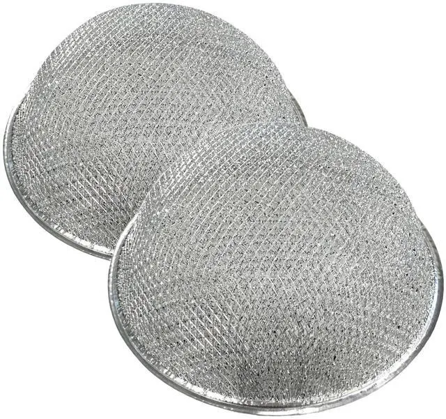 Main image of 10.5 Inches Round X 2.25 Inches Rise Dome Range Hood Aluminum Mesh Grease 12-Layer Vent Filter 2-Pack