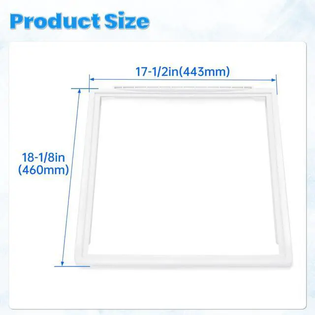 Alt view image 3 of 7 - 241969501 Refrigerator Shelf Frame W/O Glass Compatible with Electrolux Frigidaire Kenmore Whirlpool Refrigerator Crisper Pan Cover Replace for AP4433007 1512992 AH2363832 EA2363832 PS2363832