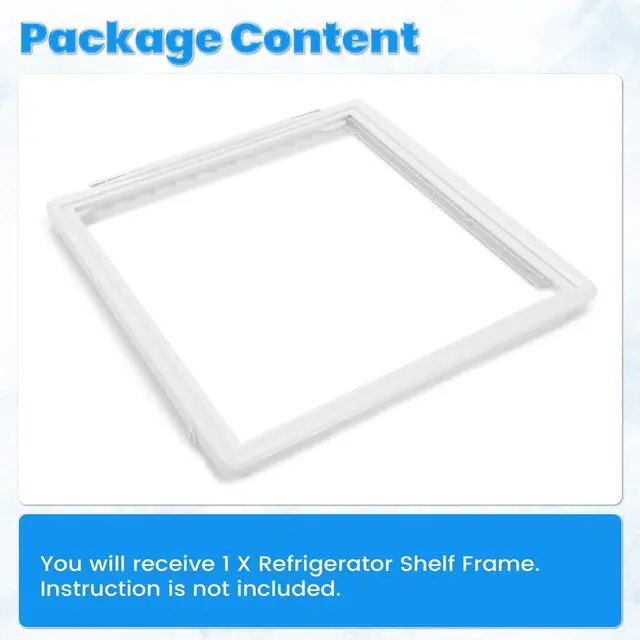 Alt view image 6 of 7 - 241969501 Refrigerator Shelf Frame W/O Glass Compatible with Electrolux Frigidaire Kenmore Whirlpool Refrigerator Crisper Pan Cover Replace for AP4433007 1512992 AH2363832 EA2363832 PS2363832
