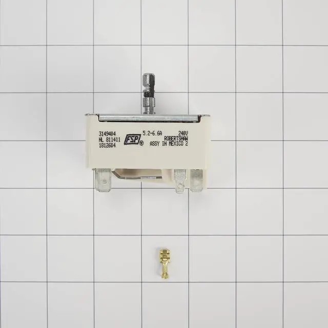 Alt view image 6 of 6 - Whirlpool WP3149404 Genuine OEM Electric Range Surface Burner Control Switch Replacement Part - Replaces W10295576, 311856, 311857, and more