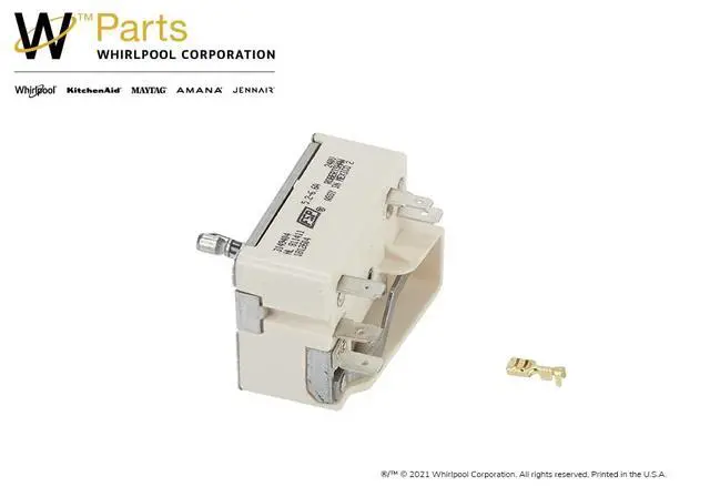 Alt view image 4 of 6 - Whirlpool WP3149404 Genuine OEM Electric Range Surface Burner Control Switch Replacement Part - Replaces W10295576, 311856, 311857, and more