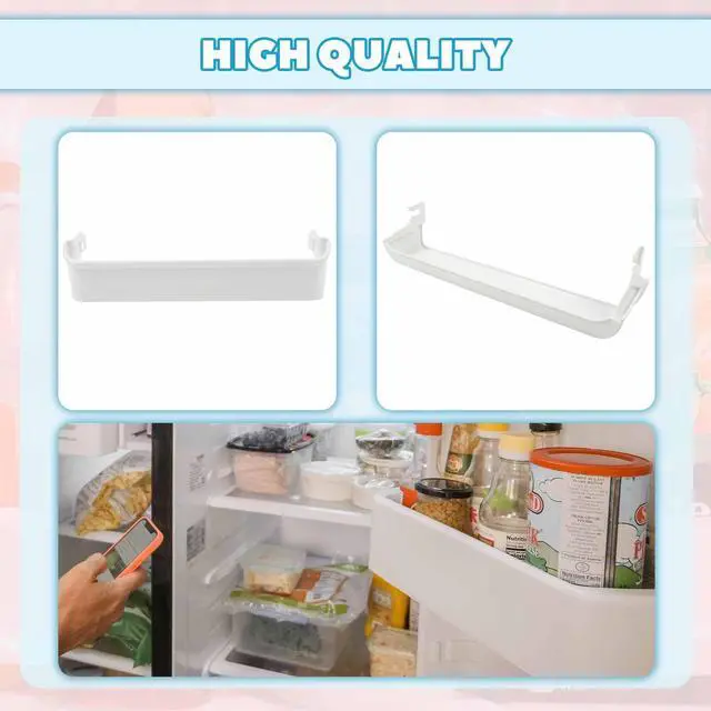 Alt view image 4 of 7 - 240338101 Replacement Refrigerator Door Bin Shelf Compatible with Frigidaire or Kenmore Refrigerator White ABS Plastic Replacement for 891051 AP2115860 PS429873