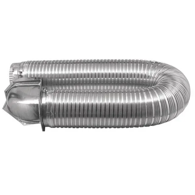 Alt view image 4 of 4 - 084718 All Metal SAF-T Single Elbow Dryer Vent Duct Kit, UL Listed, 4" Diameter x 8' Length, Silver