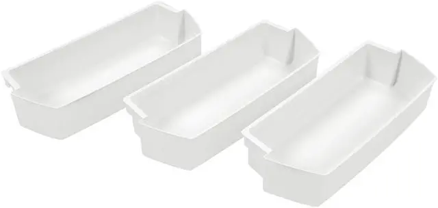 Main image of 2187172 WP2187172 Refrigerator Door Shelf Compatible with Whirlpool Roper Kitchenaid Kirkland Refrigerator Door Bin Lightweight White PS986890 AP3853103 PS328468 Replacement only 3PCS