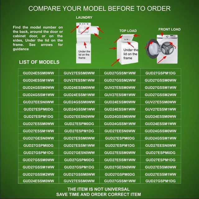 Alt view image 5 of 7 - 233D2202G004 CKD02G004X compatible with GE Laundry Center Mode Shifter Actuator fits old number 233D2202G004