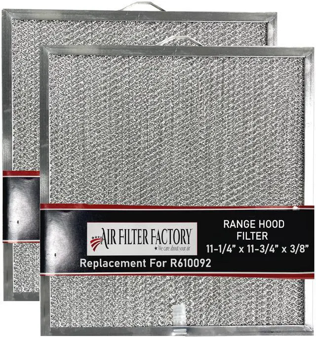 Main image of Grease Filter R610092 Replacement For Broan Aluminum Mesh Grease Filters 2-Pack