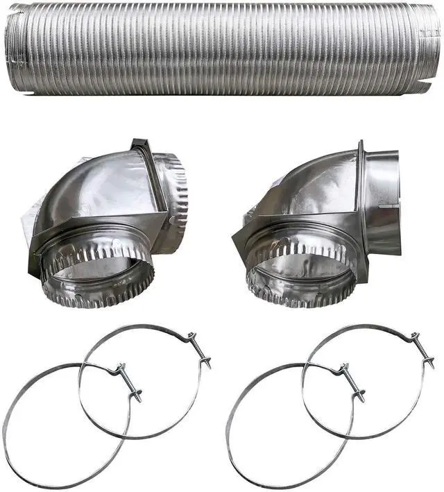 Main image of BDB110050 Semi-Rigid Dryer Vent Kit with Close Elbow, Silver