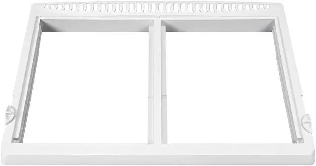 Main image of 240364787 Crisper Pan Cover Compatible with Frigidaire Refrigerator AP4432913 240364714 240364725 240364794 1512532 Crisper Drawer Cover Shelf Frame Replacement Only W/O Glass White