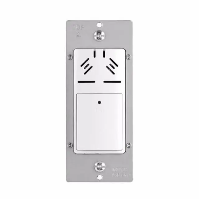 Alt view image 3 of 3 - HDFS3P1-W-L Humidity Sensor and Bath Fan Control Single Pole, White