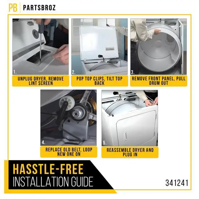 Alt view image 6 of 7 - Dryer Belt for Kenmore 110.60222511