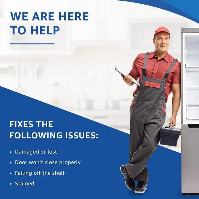 Alt view image 5 of 6 - Upgraded Appliance 240363702 Door Shelf Rack Compatible with Frigidaire Refrigerator