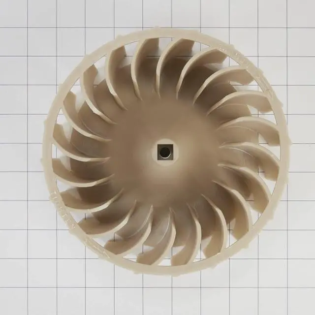 Alt view image 3 of 6 - Whirlpool WP697772 Genuine OEM Front Load Dryer Blower Wheel Replacement Part - Replaces 697772