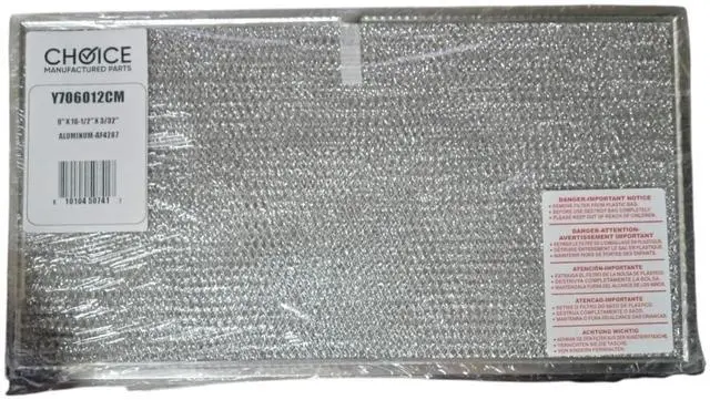 Main image of Choice Part Y706012 Aluminum Grease Range Vent Hood Filter for Whirlpool Jenn Air WPY706012