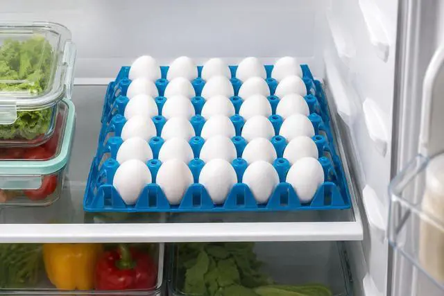 Alt view image 5 of 5 - Reusable Egg Tray Plastic Egg Crates Holds 30 Egg Flats for Home Chicken Farmers, Stackable Egg Cartons are Great for Storing, Sorting, and Shipping Eggs (Color May Vary) (20 Pack)