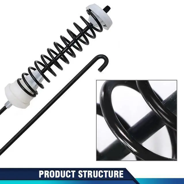 Alt view image 6 of 7 - White 4 Pcs W10780048 Washing Machine Suspension Rods Kit, Compatible with Whirlpool, Maytag, Kitchenaid, Jenn-Air, Amana, Magic Chef, Admiral, Norge, Roper