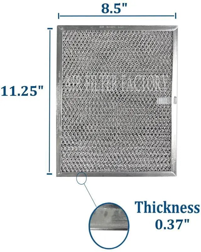 Alt view image 2 of 6 - LL62F, LL6200, MM 6500 Compatible For Broan Nutone Aluminum Grease Mesh Charcoal Carbon Combo Range Hood Filter (Pack of 2)