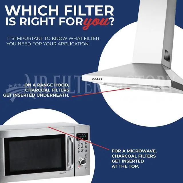 Alt view image 3 of 6 - 8 X 9-1/2 X 7/16 Inches Range Hood Aluminum Charcoal Combo Filters 2-Pack