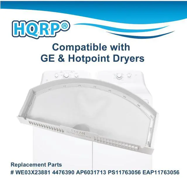 Alt view image 4 of 7 - 2-Pack WE03X23881 Dryer Lint Filter Replacement for GE Hotpoint 4476390 AP6031713 PS11763056 EAP11763056