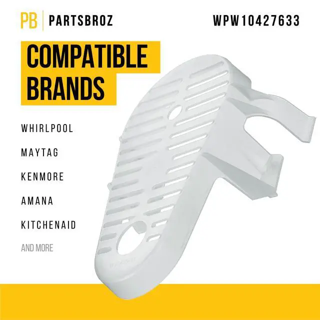Alt view image 2 of 7 - WPW10427633 Washer Belt Shield for Whirlpool Kenmore Maytag AP6021316 | Also for Amana, Replaces PS11754637 W10427633 2311793 W10006383