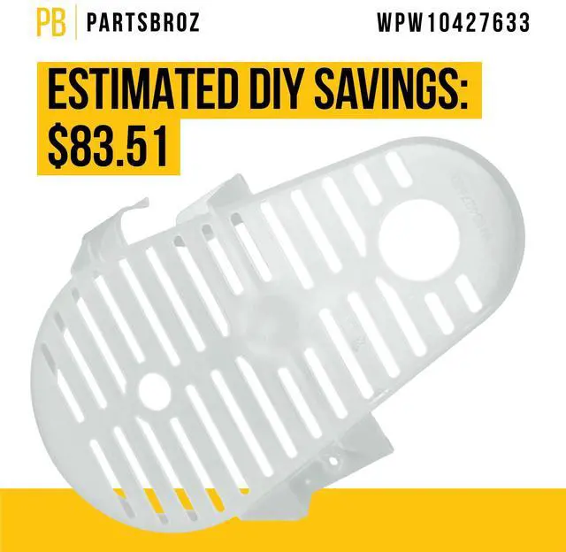 Alt view image 4 of 7 - WPW10427633 Washer Belt Shield for Whirlpool Kenmore Maytag AP6021316 | Also for Amana, Replaces PS11754637 W10427633 2311793 W10006383
