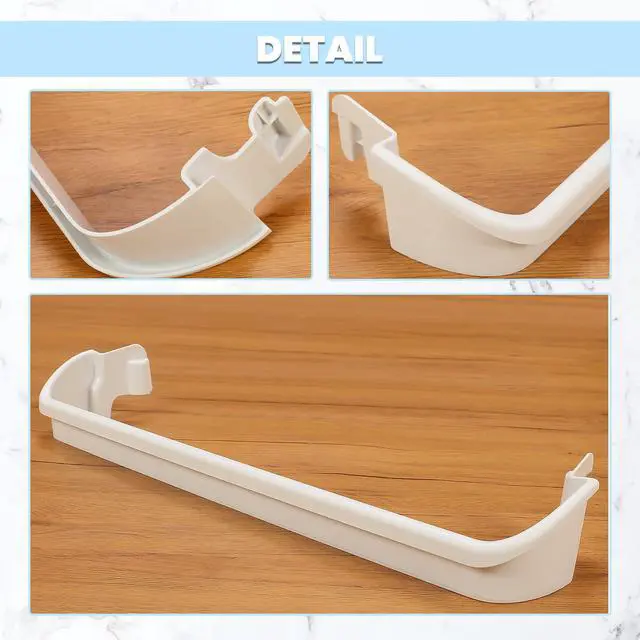 Alt view image 3 of 7 - 240535201 Refrigerator Door Shelf Rack Bar (Middle) Compatible with Frigidaire Kenmore Refrigerator 948957 PS734991 AH734991 EA734991 Replacement only White