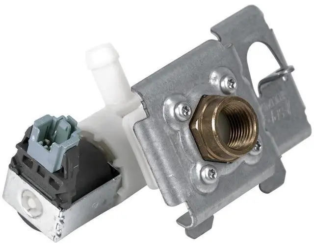 Main image of WPW10158389 OEM Dishwasher Water Inlet Valve Assembly, White and Chrome