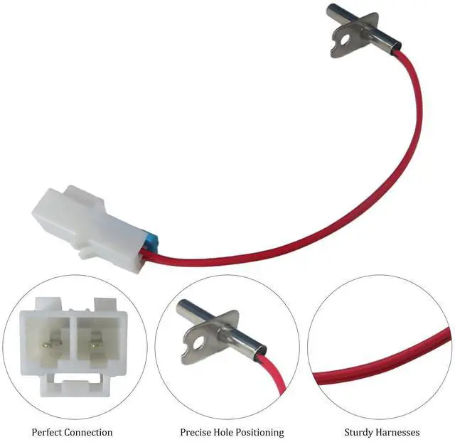 Alt view image 5 of 7 - EA3529026 Dryer Thermistor and Thermostat Kit Replacement for LG Dryer DLGX8001W, DLGX8101V, DLGX8101W,Replace EA3530486, PS3530486 by