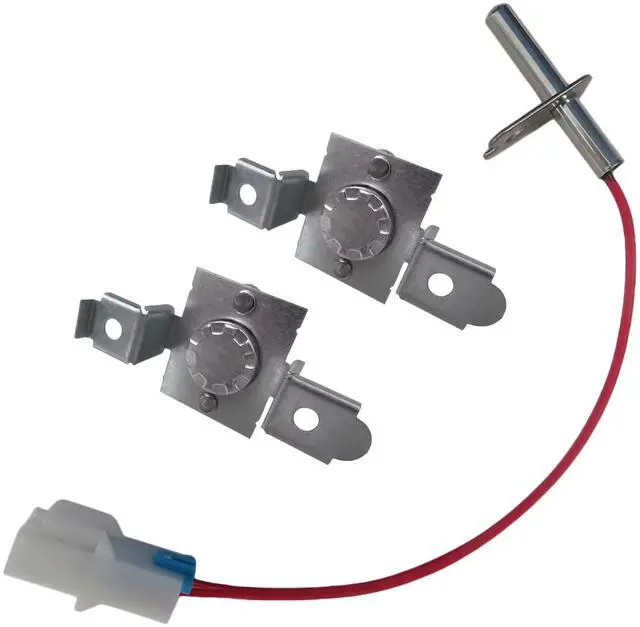 Alt view image 7 of 7 - EA3529026 Dryer Thermistor and Thermostat Kit Replacement for LG Dryer DLGX8001W, DLGX8101V, DLGX8101W,Replace EA3530486, PS3530486 by