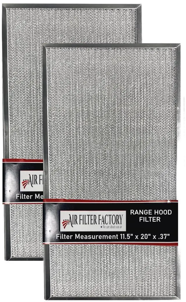 Main image of 11-1/2 X 20 X 3/8 Range Hood Aluminum Grease Filters 2-Pack