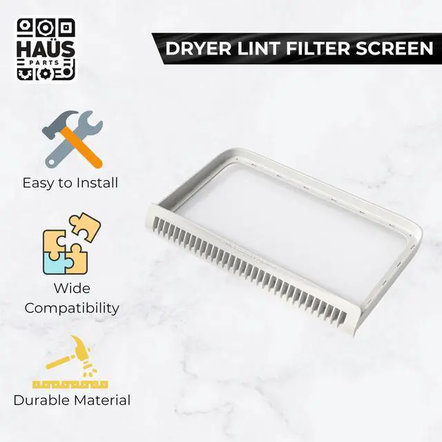 Alt view image 5 of 7 - 33001808 Dryer Lint Screen Filter Replacement | Compatible with Maytag Neptune, Whirlpool, Magic Chef, Admiral Fits MDG3000AWW, MDE4000AYW, MDE9700AYM