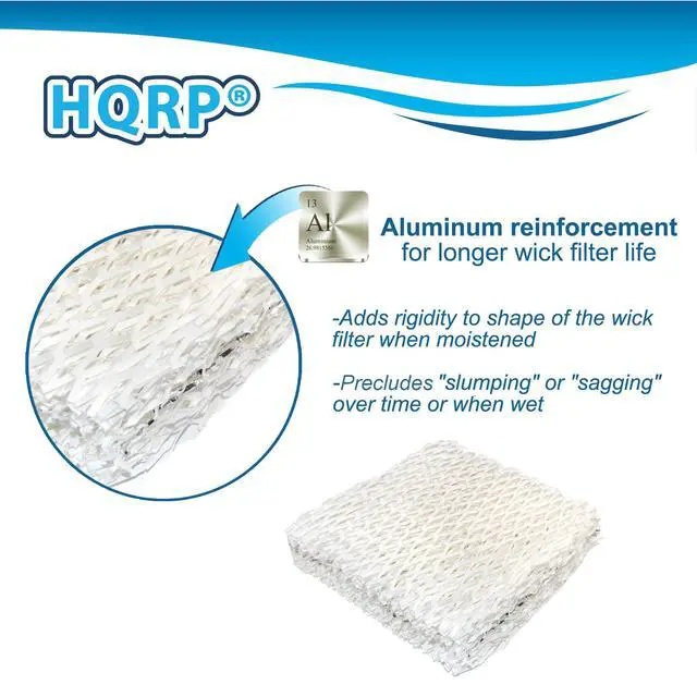 Alt view image 4 of 7 - Pack of 3 Humidifier Wick Filters fits Sears Kenmore 14803, 14804, 14103, 14104, 14113, 14114, 14121, 14122 Humidifiers Coaster