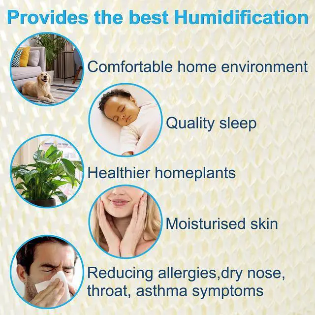Alt view image 6 of 7 - Pack of 3 Humidifier Wick Filters fits Sears Kenmore 14803, 14804, 14103, 14104, 14113, 14114, 14121, 14122 Humidifiers Coaster