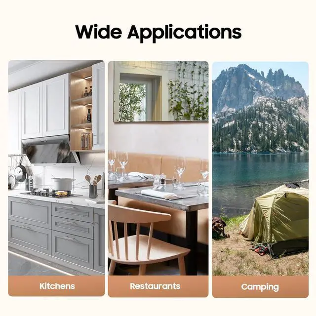 Alt view image 7 of 7 - Stove Top Covers for Electric Stove, Pine Wood Stove Cover Board 30''x22'' Noodle Board with Practical Handles Charcuterie Tray Serving Board Sink Cover for Gas Burners Countertop Space