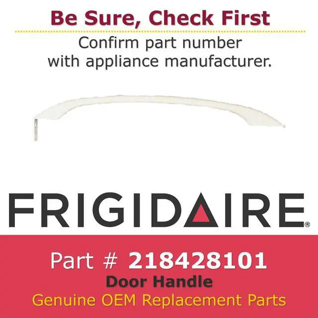 Alt view image 2 of 4 - GENUINE 218428101 Door Handle for Refrigerator, White