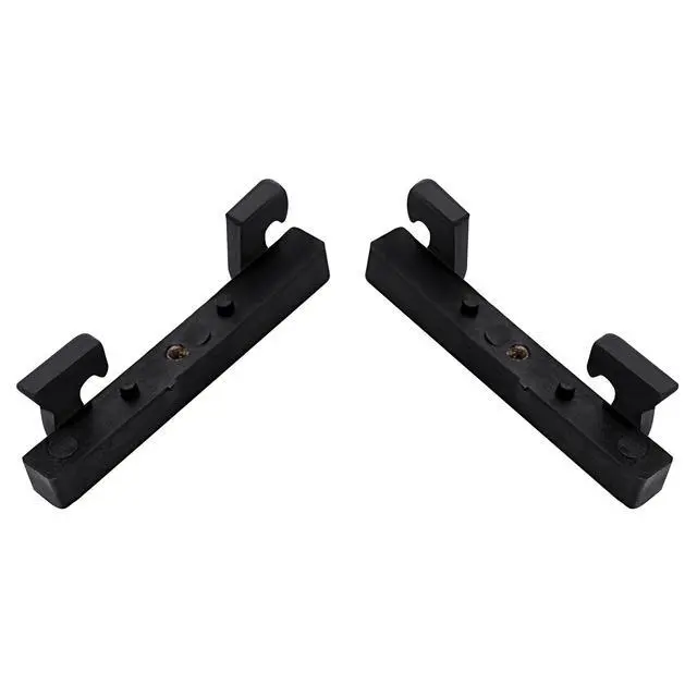 Alt view image 3 of 7 - PS2070659 Refrigerator Door Shelf Hook Compatible with Maytag, Whirlpool, KitchenAid, Side by Side Refrigerator Models Only, Freezer Door Bin Hook Replacement Black (Pair)