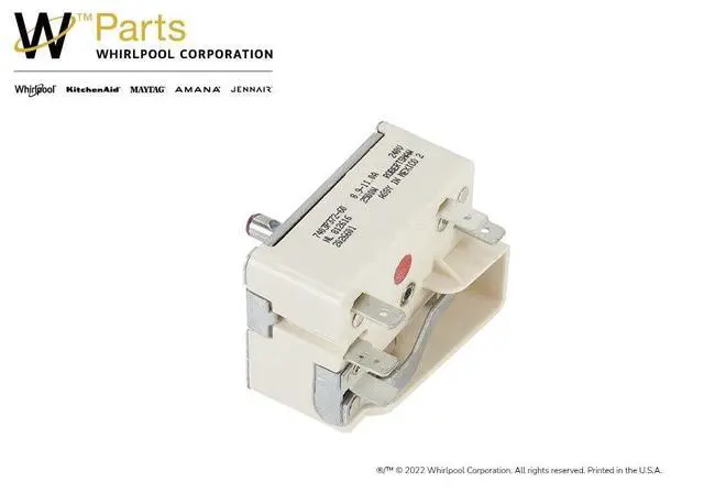 Alt view image 2 of 6 - WP7403P239-60 Genuine OEM Range Surface Burner Control Switch Replacement Part - Replaces 7403P372-60, 7403P239-60