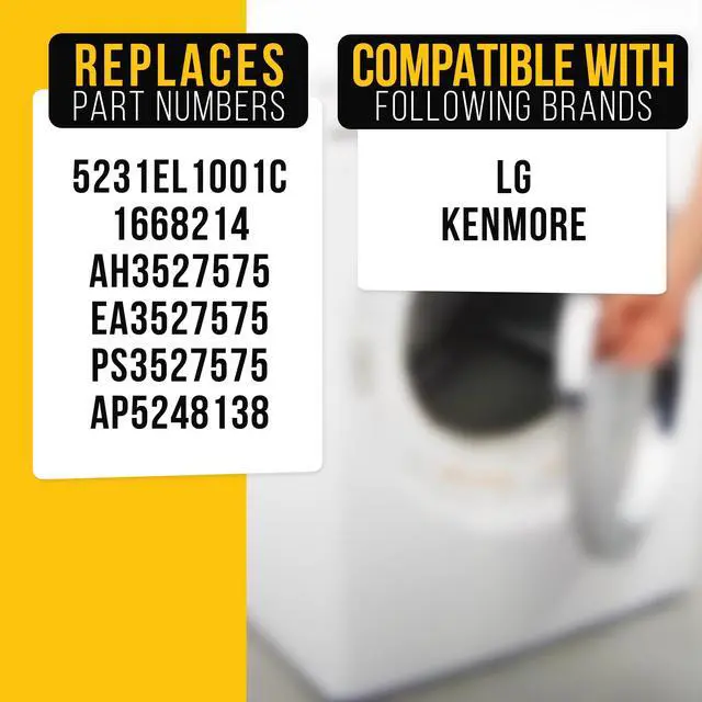 Alt view image 7 of 7 - Dryer Lint Filter Screen for LG DLGX7801WE