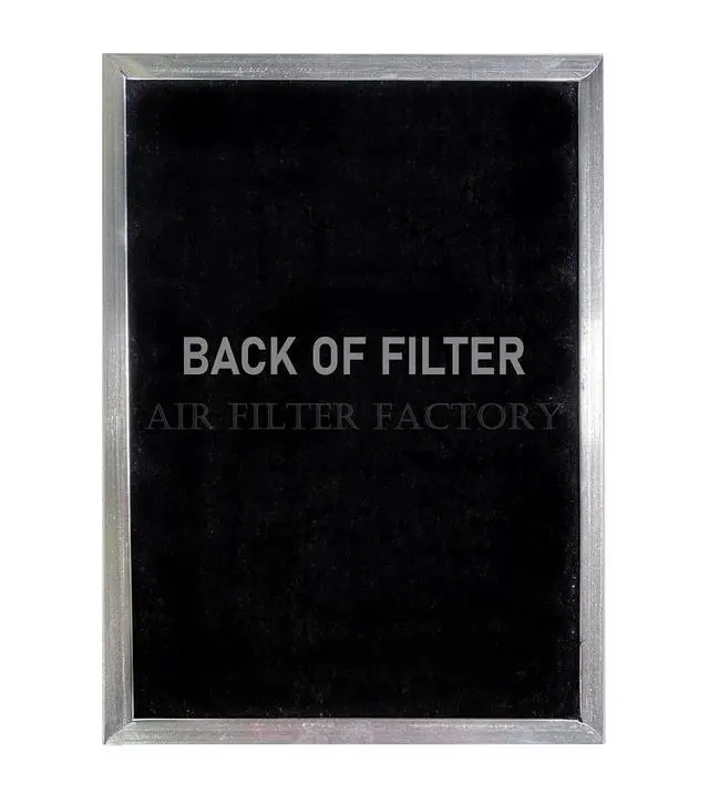 Alt view image 2 of 6 - 8-1/2 x 11-1/4 x 3/8 Inches Compatible For Range Hood Aluminum Charcoal Combo Filters 2-Pack