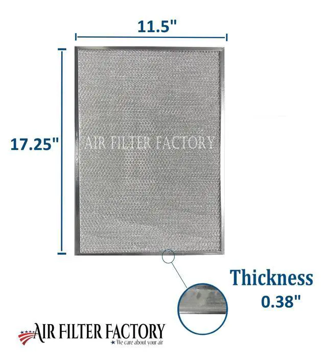 Alt view image 3 of 6 - Grease Filter W11177751, W10419114 Replacement For Whirlpool Range Hood Aluminum Mesh Filter Screens 2-Pack