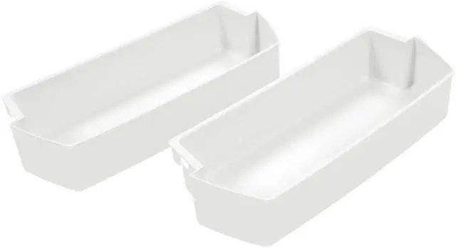Main image of 2187172 WP2187172 Refrigerator Door Shelf Bin Compatible with Whirlpool Roper Kitchenaid Kirkland Refrigerator Door Bin Lightweight White PS986890 AP3853103 PS328468 Replacement only 2PCS
