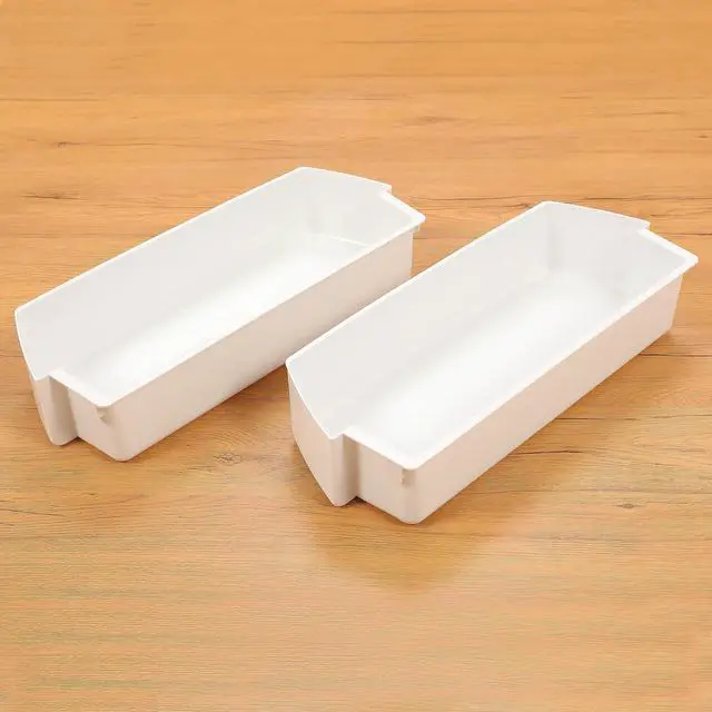 Alt view image 5 of 7 - 2187172 WP2187172 Refrigerator Door Shelf Bin Compatible with Whirlpool Roper Kitchenaid Kirkland Refrigerator Door Bin Lightweight White PS986890 AP3853103 PS328468 Replacement only 2PCS