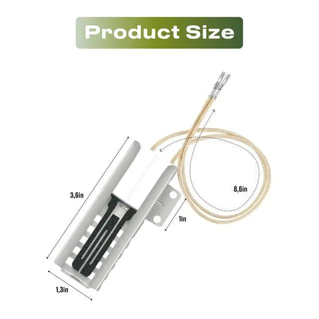 Alt view image 2 of 7 - 5303935066 Oven igniter Replacement for Frigidaire 6 gas oven range ignitor, Replacement for numbers AR5066 12400035 318177710 7318177710 316428600 5303308452