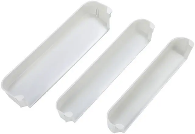 Main image of 29325760166 Refrigerator Door Shelf Kit Compatible with Dometic Refrigerator Freezer Upper Bottom ABS Plastic White Door Shelf Basket Bin Replacement only